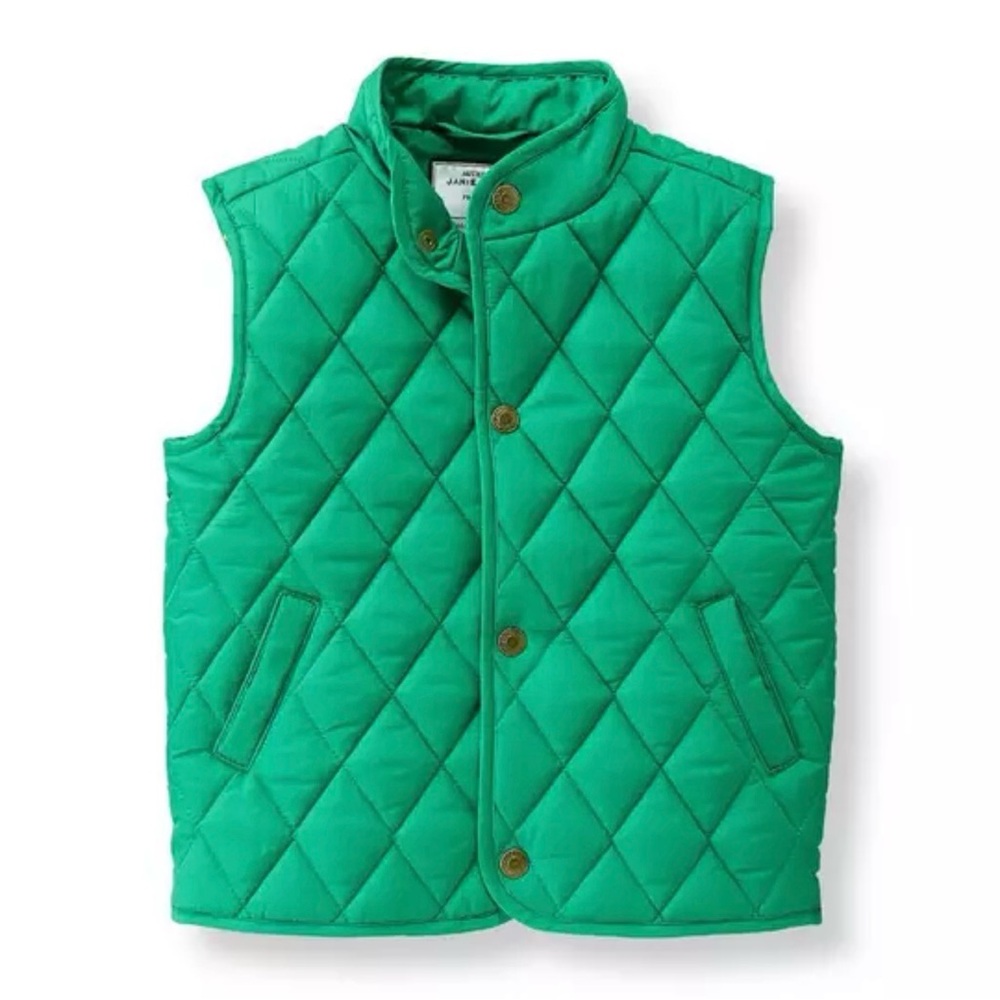 Janie and Jack Green Quilted Vest